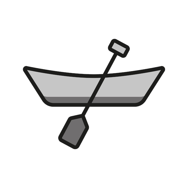 Plantillas de diseño vectorial de iconos de canoa simples y modernas