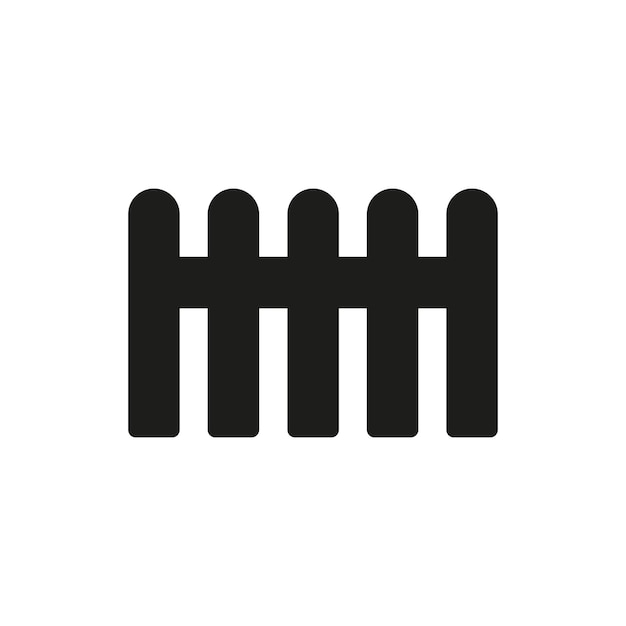 Plantillas de diseño vectorial de iconos de cercas simples y modernas