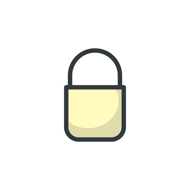 Plantillas de diseño vectorial de iconos de cerraduras simples y modernas