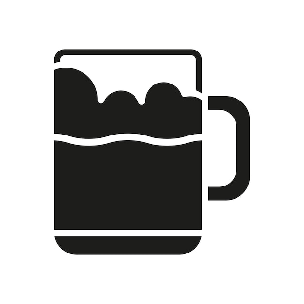 Las plantillas de diseño vectorial de íconos de cerveza son simples y modernas