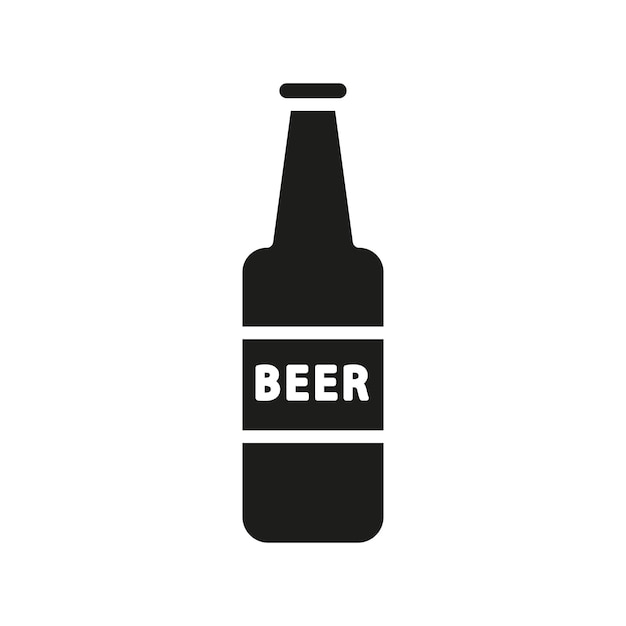 Las plantillas de diseño vectorial de íconos de cerveza son simples y modernas