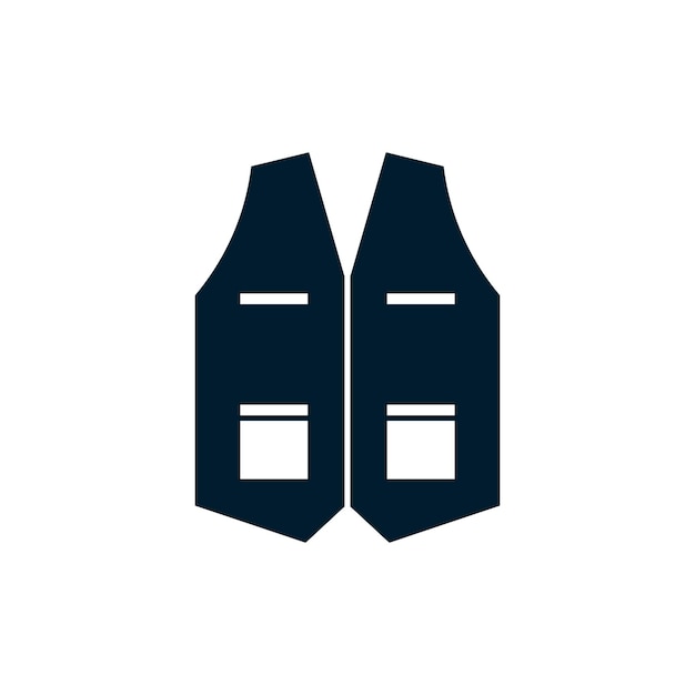 Plantillas de diseño vectorial de iconos de chaleco concepto simple y moderno