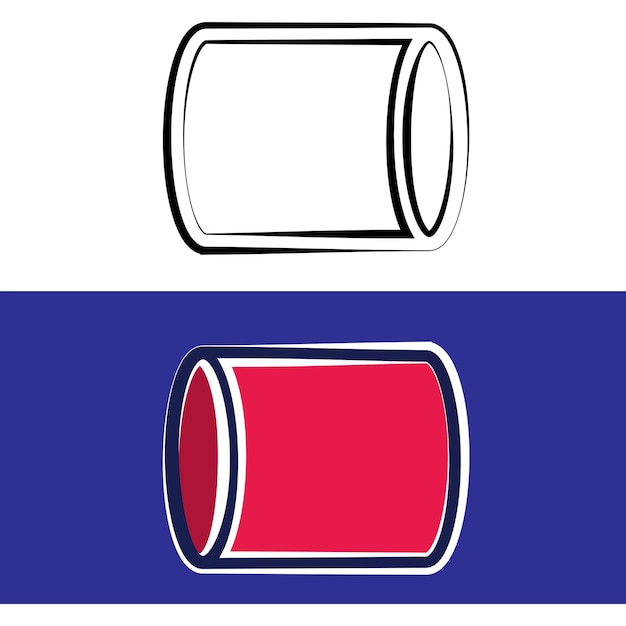 plantillas de diseño vectorial de iconos de cilindros