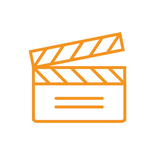 Las plantillas de diseño vectorial de iconos de Clapper Board