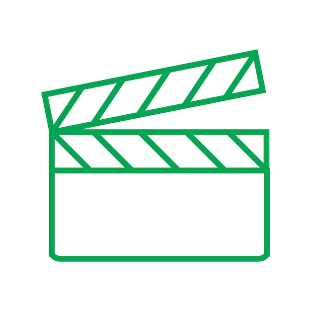 Las plantillas de diseño vectorial de iconos de Clapper Board