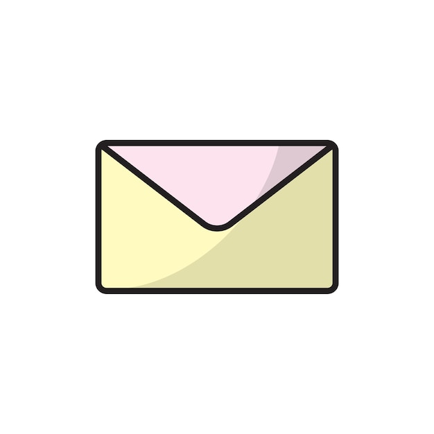 Plantillas de diseño vectorial de íconos de correo aisladas en fondo blanco concepto simple y moderno