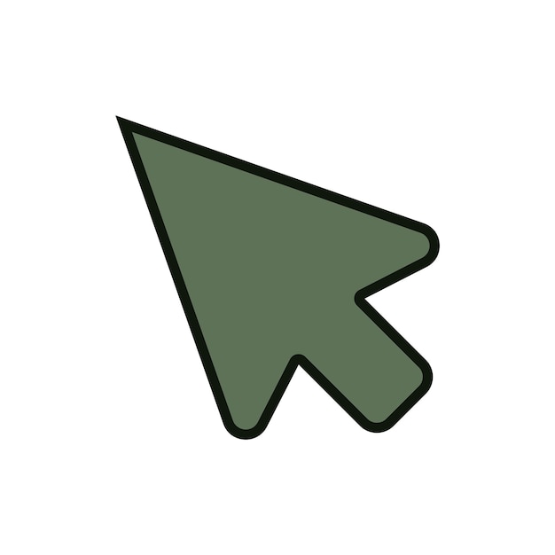 plantillas de diseño vectorial de iconos de cursor