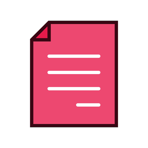 Plantillas de diseño vectorial de íconos de documentos en papel