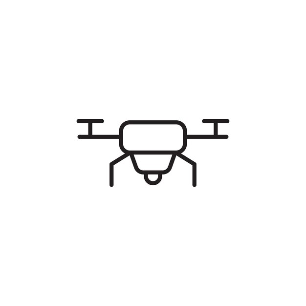 Plantillas de diseño vectorial de iconos de drones