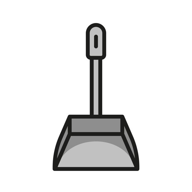 plantillas de diseño vectorial de iconos de dustpan simples y modernas
