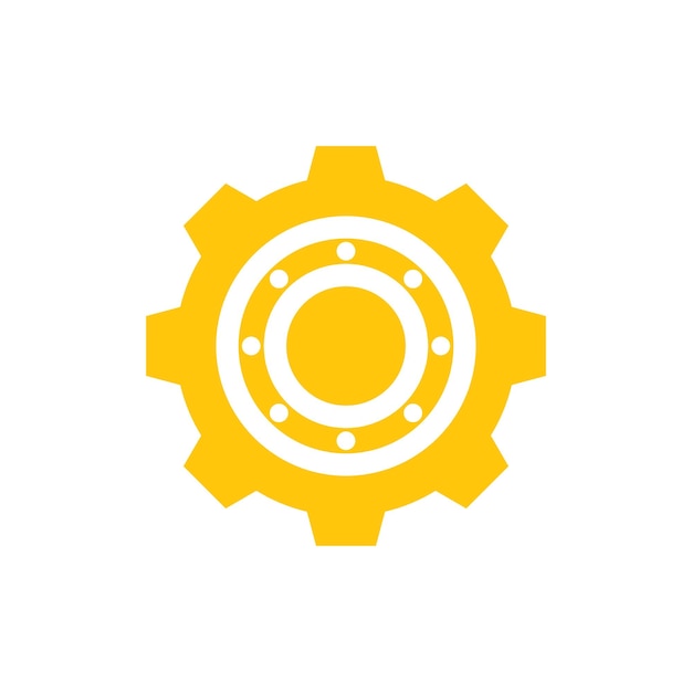 plantillas de diseño vectorial de iconos de engranajes