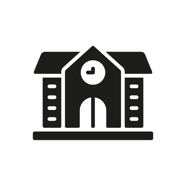 Plantillas de diseño vectorial de iconos escolares simples y modernas