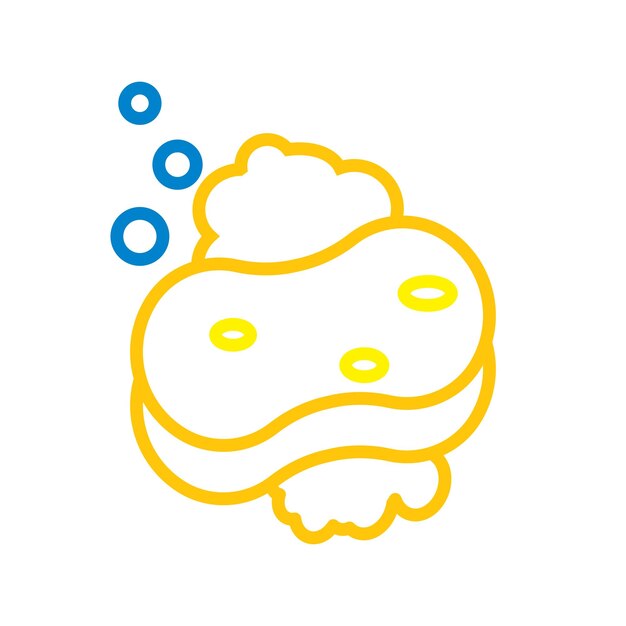 plantillas de diseño vectorial de íconos de esponja