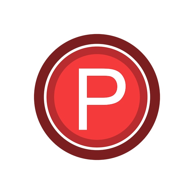 plantillas de diseño vectorial de iconos de estacionamiento