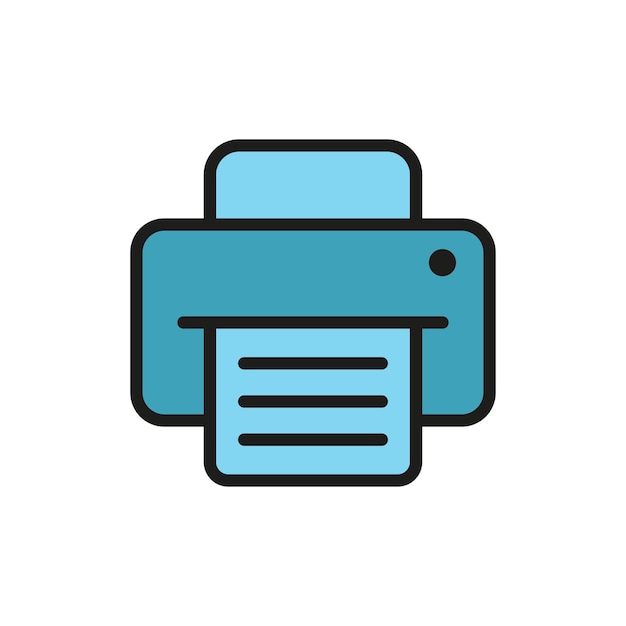 Plantillas de diseño vectorial de iconos estacionarios de fax simples y modernas