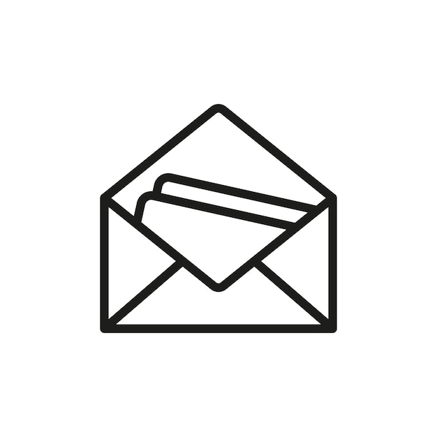 Plantillas de diseño vectorial de iconos estacionarios de sobre simples y modernas