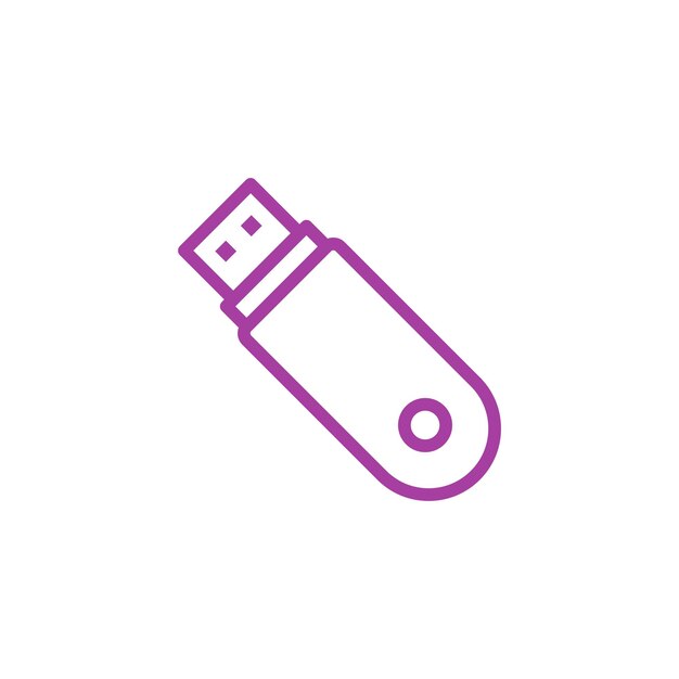 Las plantillas de diseño vectorial de iconos de Flash Drive son simples y modernas
