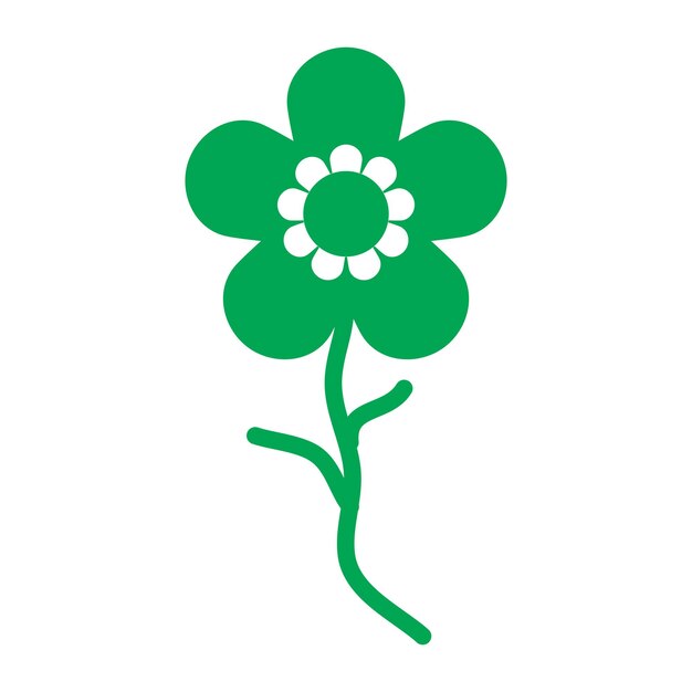 plantillas de diseño vectorial de iconos de flores