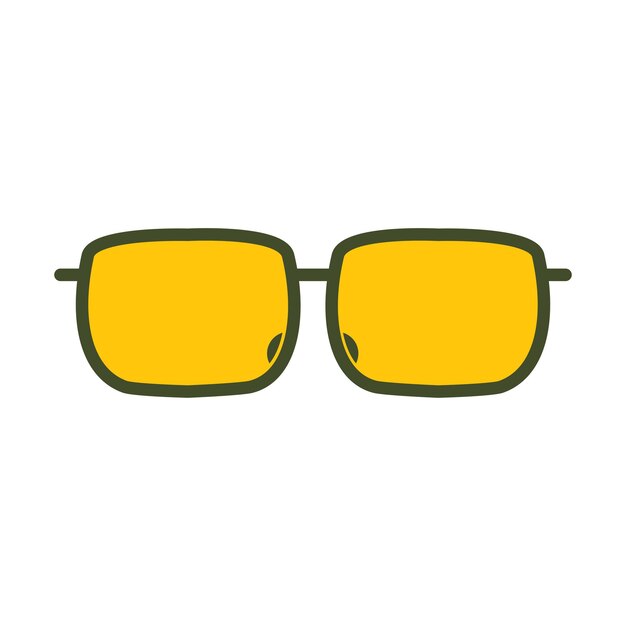 Las plantillas de diseño vectorial de iconos de gafas