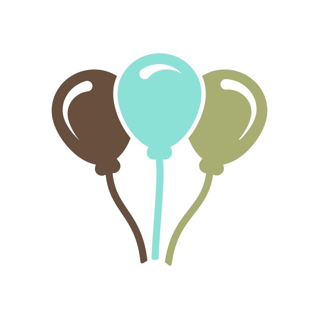 plantillas de diseño vectorial de íconos de globo