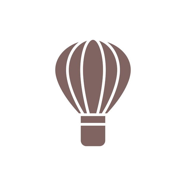 Las plantillas de diseño vectorial de iconos de globos aéreos