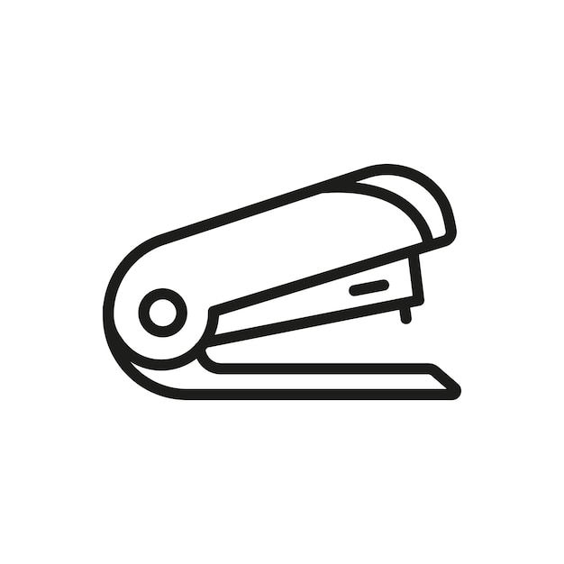 Plantillas de diseño vectorial de iconos de grapadoras simples y modernas