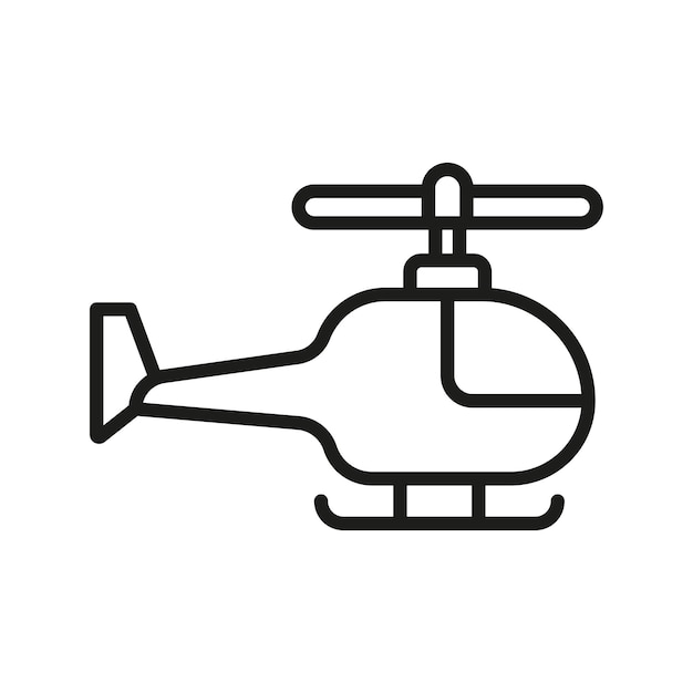 Las plantillas de diseño vectorial de iconos de helicópteros son simples y modernas
