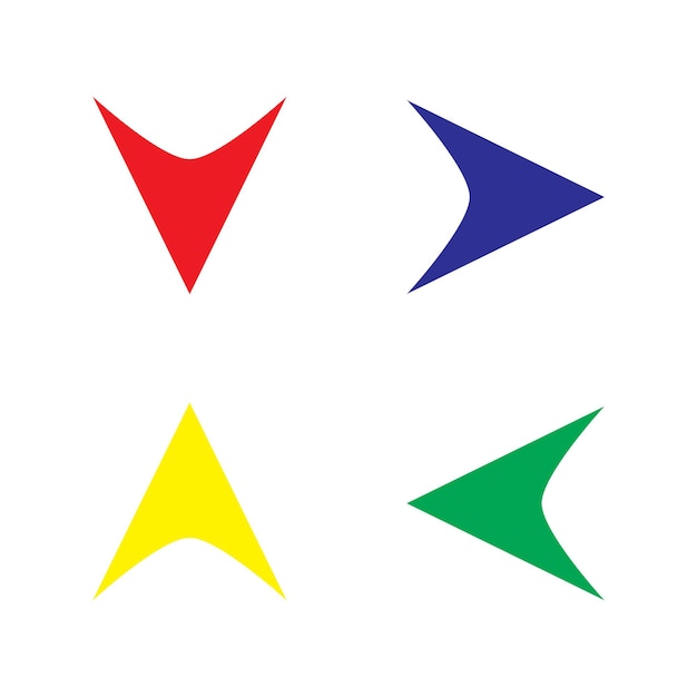 las plantillas de diseño vectorial de los íconos de juego de la siguiente flecha