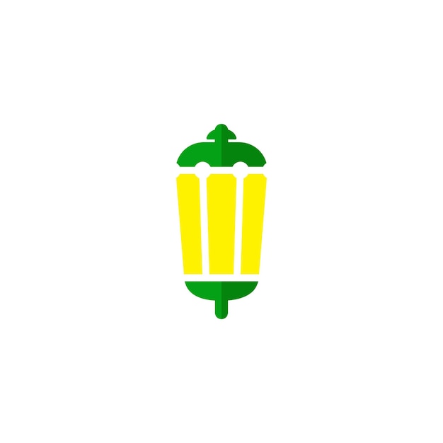 plantillas de diseño vectorial de iconos de lámparas de jardín