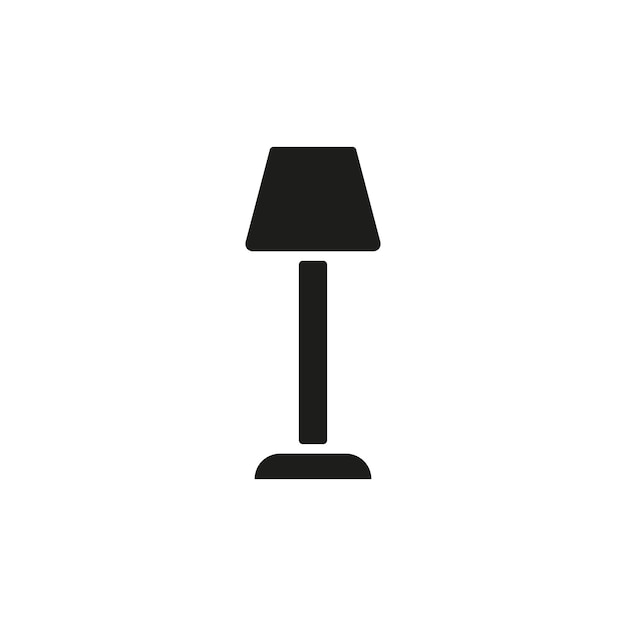 Plantillas de diseño vectorial de iconos de lámparas de piso simples y modernas