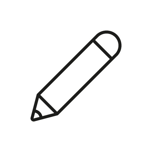 Plantillas de diseño vectorial de iconos de lápiz simples y modernas