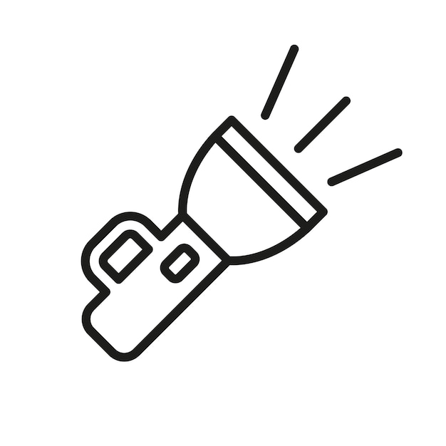 plantillas de diseño vectorial de iconos de linterna simples y modernas