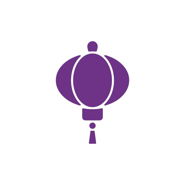 Plantillas de diseño vectorial de iconos de linternas chinas aisladas sobre un fondo blanco