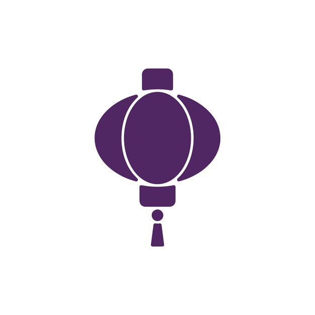 Plantillas de diseño vectorial de iconos de linternas chinas aisladas sobre un fondo blanco