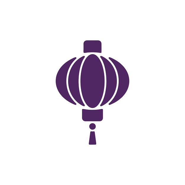 Plantillas de diseño vectorial de iconos de linternas chinas aisladas sobre un fondo blanco