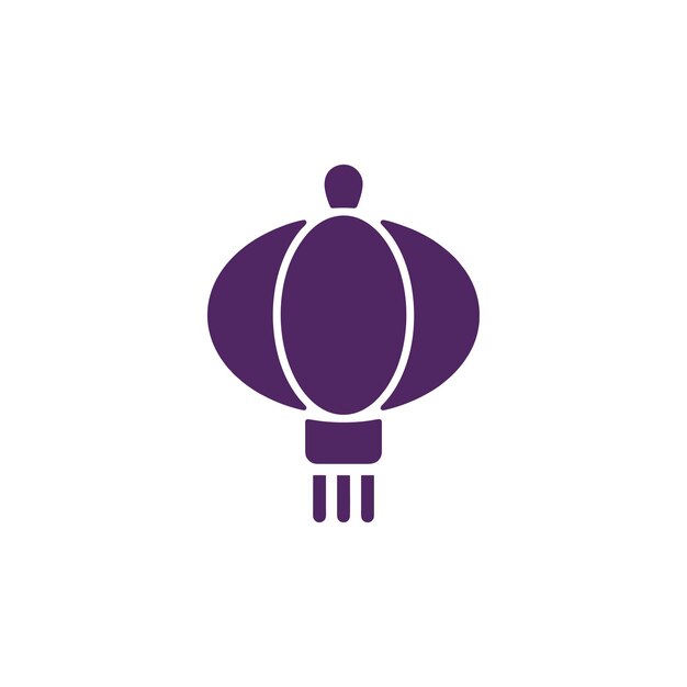 Plantillas de diseño vectorial de iconos de linternas chinas aisladas sobre un fondo blanco