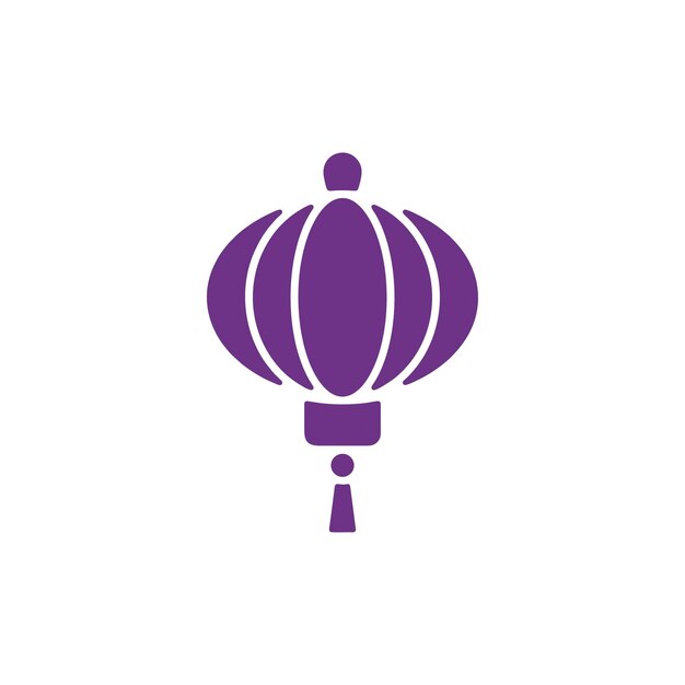 Plantillas de diseño vectorial de iconos de linternas chinas aisladas sobre un fondo blanco