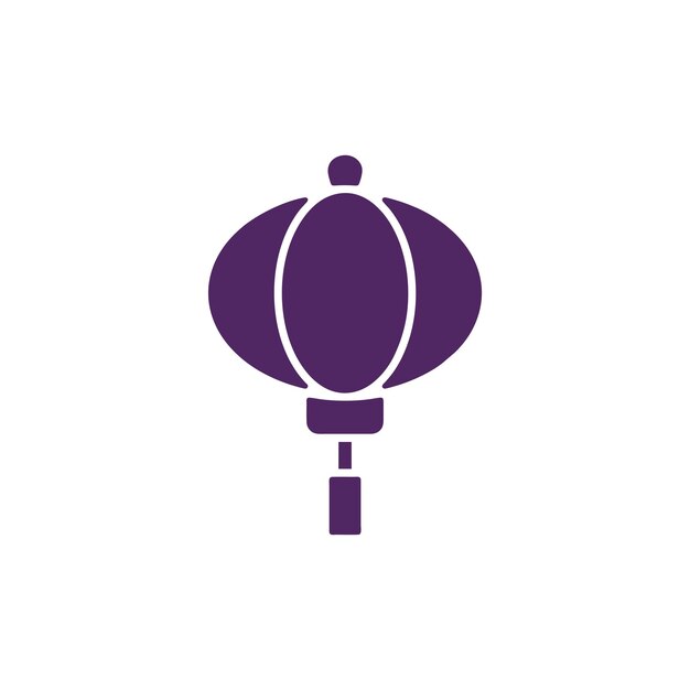 Plantillas de diseño vectorial de iconos de linternas chinas aisladas sobre un fondo blanco