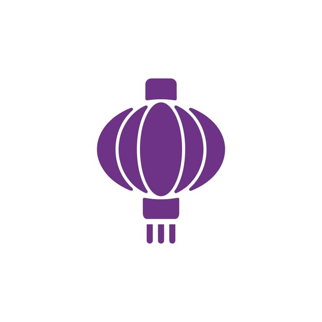 Plantillas de diseño vectorial de iconos de linternas chinas aisladas sobre un fondo blanco