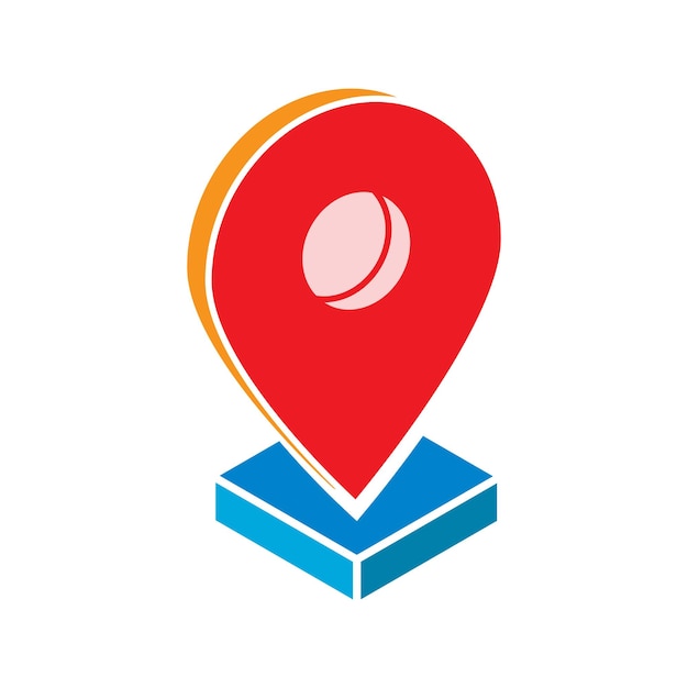 Plantillas de diseño vectorial de iconos de localizador isométrico simples y modernas