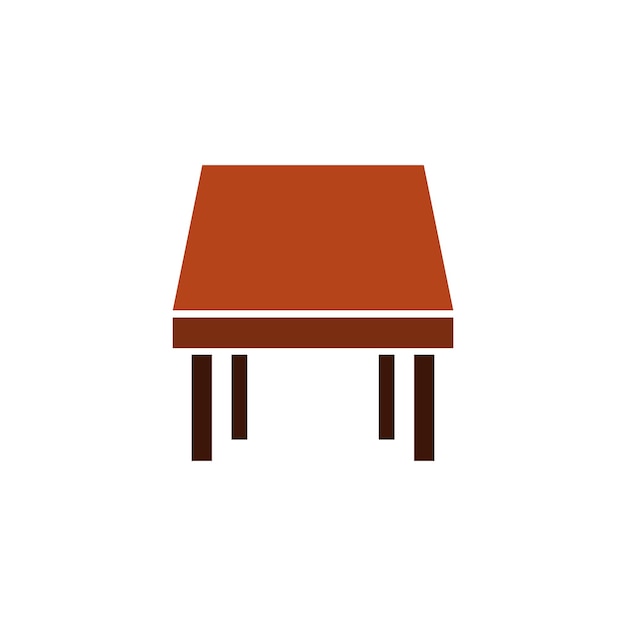 plantillas de diseño vectorial de íconos de muebles de mesa