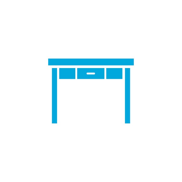 plantillas de diseño vectorial de íconos de muebles de mesa