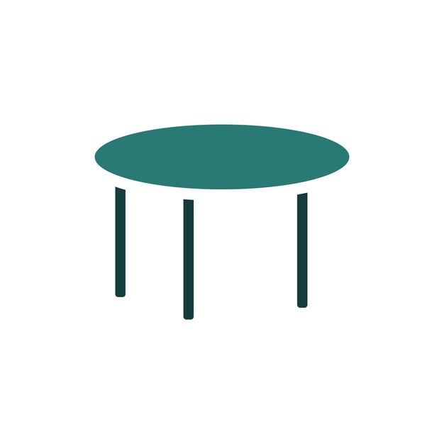 plantillas de diseño vectorial de íconos de muebles de mesa