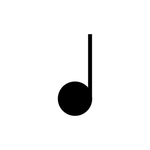 Plantillas de diseño vectorial de iconos de notas musicales