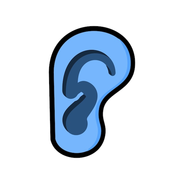 plantillas de diseño vectorial de íconos de orejas