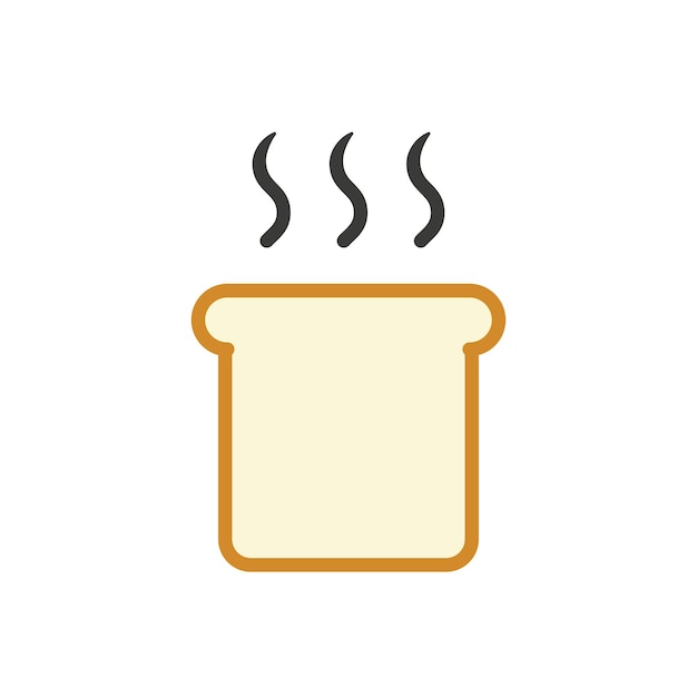 Plantillas de diseño vectorial de iconos de pan simples y modernas