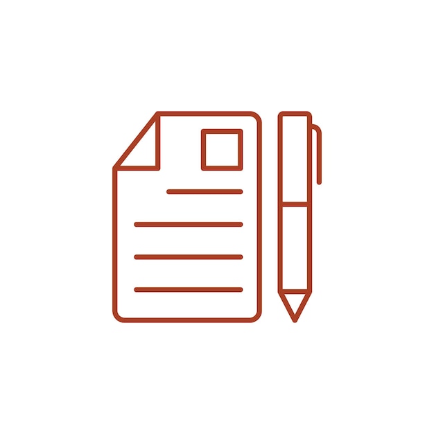 Plantillas de diseño vectorial de íconos de papel sobre fondo blanco