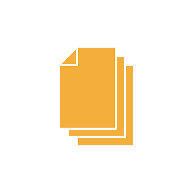 Plantillas de diseño vectorial de íconos de papel sobre fondo blanco