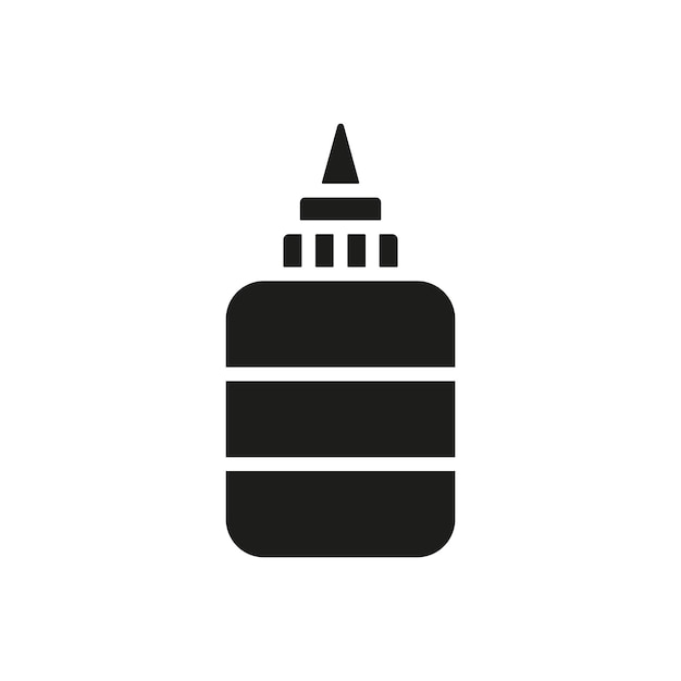 Las plantillas de diseño vectorial de iconos de pegamento son simples y modernas
