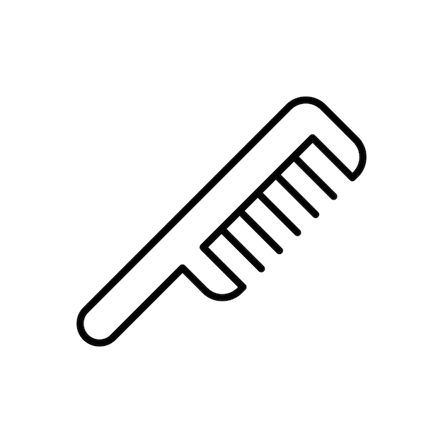 Plantillas de diseño vectorial de iconos de peine simples y modernas